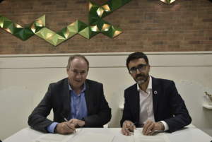 Silverio Agea, director de la AEF, y Félix Romero, director de Fund. Biodiversidad